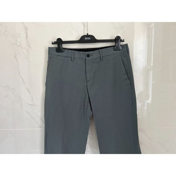 MARIO MATTEO Cotton Linen Casual Pants Cotton Chino Khaki Made in Italy Size 32 - Picture 6 of 8